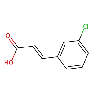 3-(3-氯苯基)丙烯酸 structure