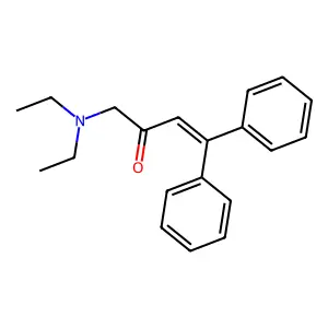 3-Buten-2-one, 1-(diethylamino)-4,4-diphenyl- structure