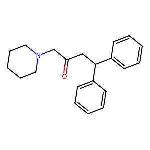 2-Butanone, 4,4-diphenyl-1-piperidino- structure