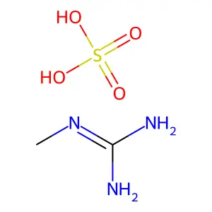 1-甲基胍硫酸盐 structure