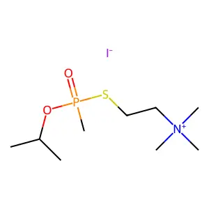 甲基异丙氧基磷酰硫代胆碱碘化物 structure
