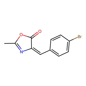 4-[(4-Bromophenyl)methylidene]-2-methyl-1,3-oxazol-5-one structure