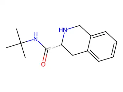 (3R)-N-tert-butyl-1,2,3,4-tetrahydroisoquinoline-3-carboxamide structure