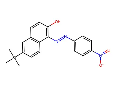 1-(4-Nitrophenylazo)-6-(trimethylsilyl)-2-naphtol structure