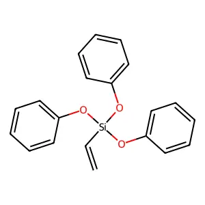 Triphenoxyvinylsilane structure