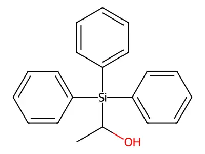 1-(Triphenylsilyl)ethanol structure