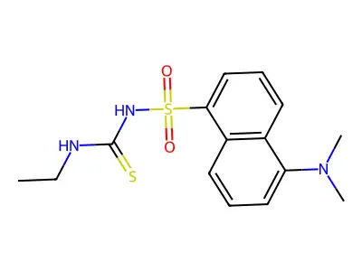 N-Dansyl-N'-ethylthiourea structure