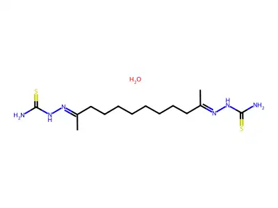 2,2'-(Dodecane-2,11-diylidene)di(hydrazine-1-carboximidothioic acid) structure