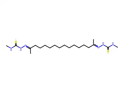 1-methyl-3-[(E)-[(15E)-15-(methylcarbamothioylhydrazinyliden structure