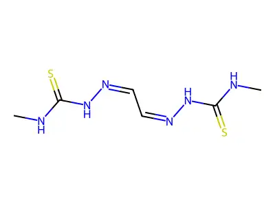 Glyoxal-bis(n4-methylthiosemicarbazone) structure
