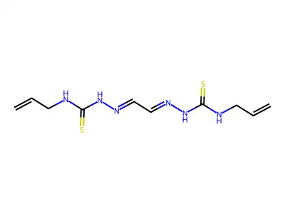glyoxal bis(N'-allylthiosemicarbazone) structure