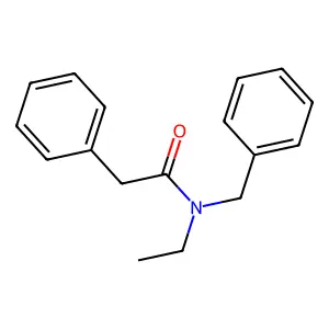 N-benzyl-N-ethyl-2-phenylacetamide structure