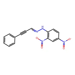 1-(2,4-Dinitrophenyl)-2-(3-phenylprop-2-yn-1-ylidene)hydrazine structure