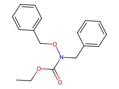 Carbamic acid, (phenylmethoxy)(phenylmethyl)-, ethyl ester structure