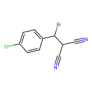 溴(对氯苄基)丙二腈 structure