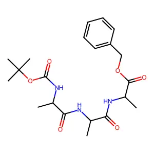 Benzyl N-(tert-butoxycarbonyl)alanylalanylalaninate structure