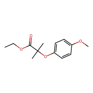 Ethyl 2-(4-methoxyphenoxy)-2-methylpropanoate structure