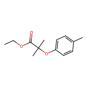 Ethyl 2-methyl-2-(4-methylphenoxy)propanoate structure