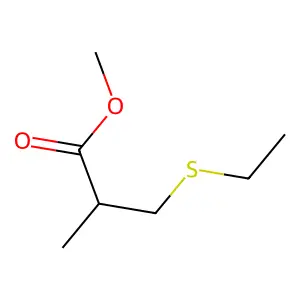 Methyl 3-ethylsulfanyl-2-methylpropanoate structure