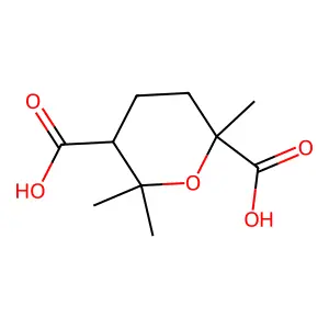 2,6,6-三甲基噁烷-2,5-二甲酸 structure