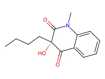 3-butyl-3-hydroxy-1-methylquinoline-2,4(1H,3H)-dione structure