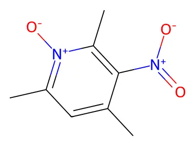 2,4,6-Trimethyl-3-nitro-1-oxidopyridin-1-ium structure