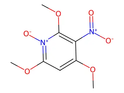 2,4,6-Trimethoxy-3-nitro-1-oxidopyridin-1-ium structure