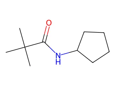 N-cyclopentyl-2,2-dimethylpropanamide structure