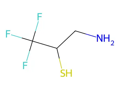 3-Amino-1,1,1-trifluoropropane-2-thiol structure