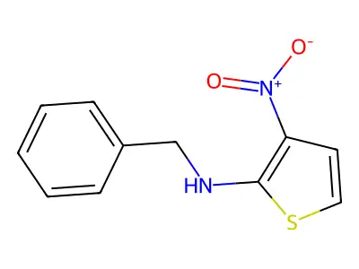 N-benzyl-3-nitrothiophen-2-amine structure