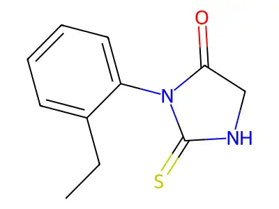 1-(2-Ethylphenyl)-2-mercapto-1H-imidazol-5(4H)-one structure