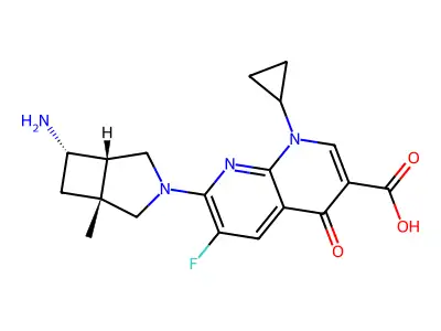 Ecenofloxacin structure
