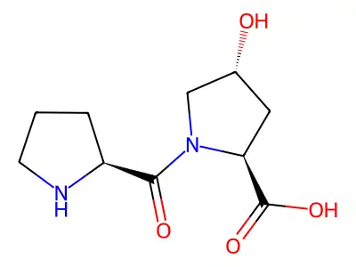 Prolyl-4-hydroxyproline structure