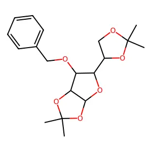 3-O-Benzyl-1,2:5,6-di-O-isopropylidene-alpha-D-glucofuranose structure