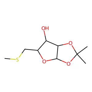 2,2-dimethyl-5-(methylsulfanylmethyl)-3a,5,6,6a-tetrahydrofuro[2,3-d][1,3]dioxol-6-ol structure