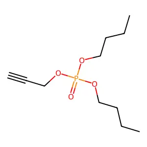 Phosphoric acid, dibutyl 2-propynyl ester structure