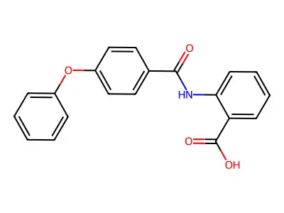 2-(4-Phenoxybenzamido)benzoic acid structure
