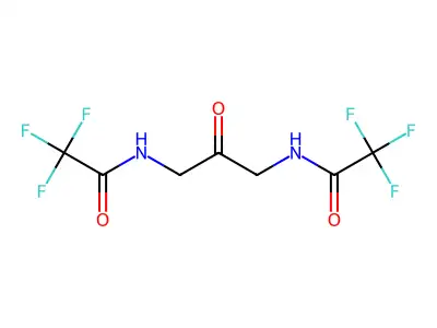 2,2,2-Trifluoro-N-(2-oxo-3-((trifluoroacetyl)amino)propyl)acetamide structure