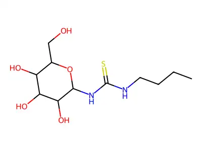 N-(butylcarbamothioyl)hexopyranosylamine structure