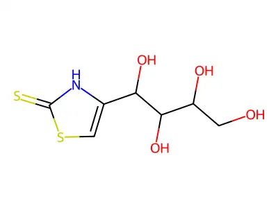 4-(1,2,3,4-Tetrahydroxybutyl)-1,3-thiazole-2(3H)-thione structure