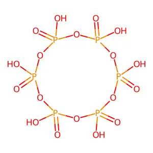 偏磷酸(H6P6O18) structure