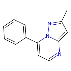 2-Methyl-7-phenylpyrazolo[1,5-a]pyrimidine structure
