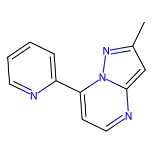 2-Methyl-7-(2-pyridinyl)pyrazolo[1,5-a]pyrimidine structure