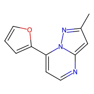 7-(Furan-2-yl)-2-methylpyrazolo[1,5-a]pyrimidine structure