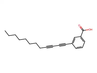 3-(Dodeca-1,3-diyn-1-yl)benzoic acid structure