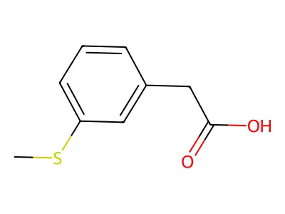 3-(Methylthio)phenylacetic acid structure