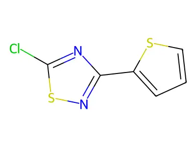 5-Chloro-3-(2-thienyl)-1,2,4-thiadiazole structure