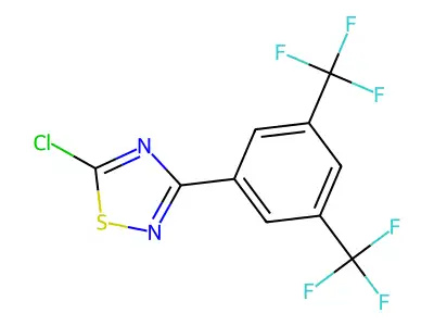 5-Chloro-3-[3,5-di(trifluoromethyl)phenyl]-1,2,4-thiadiazole structure