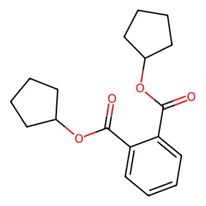 Phthalic acid, dicyclopentyl ester structure