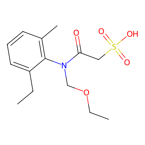 Acetochlor ESA structure